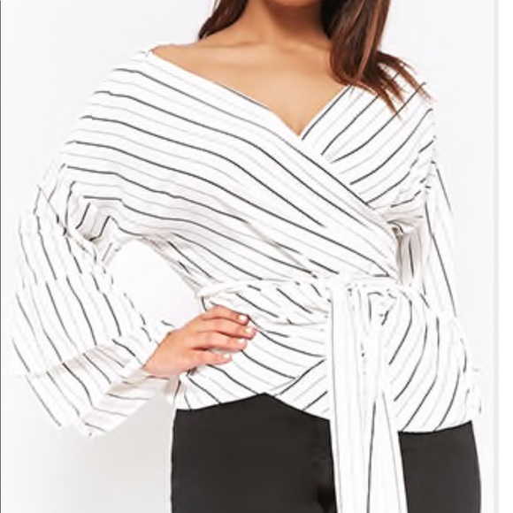 wrap around tops plus size